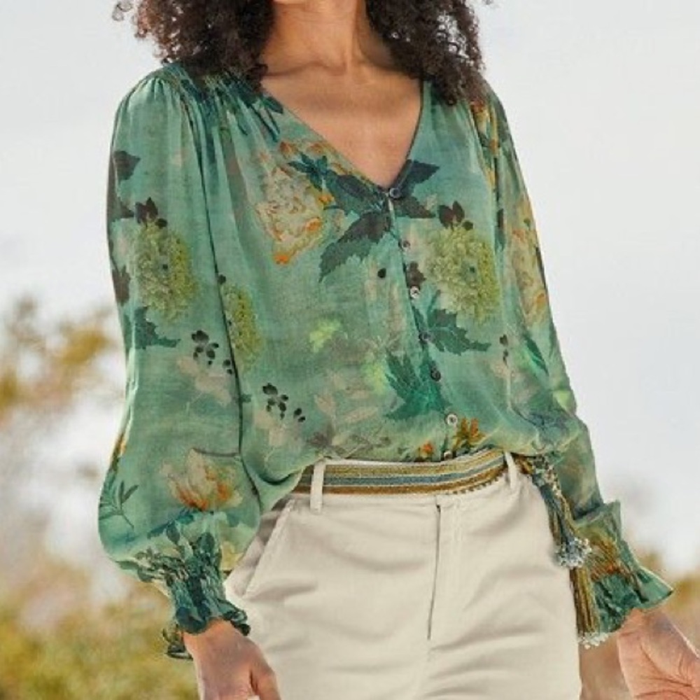 Peruvian Connection Izumi Blouse XS